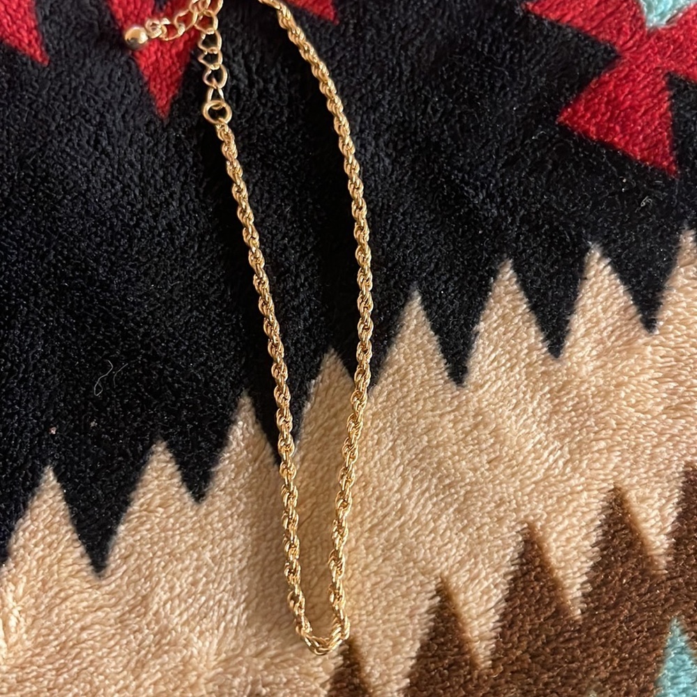 gold roped bracelet